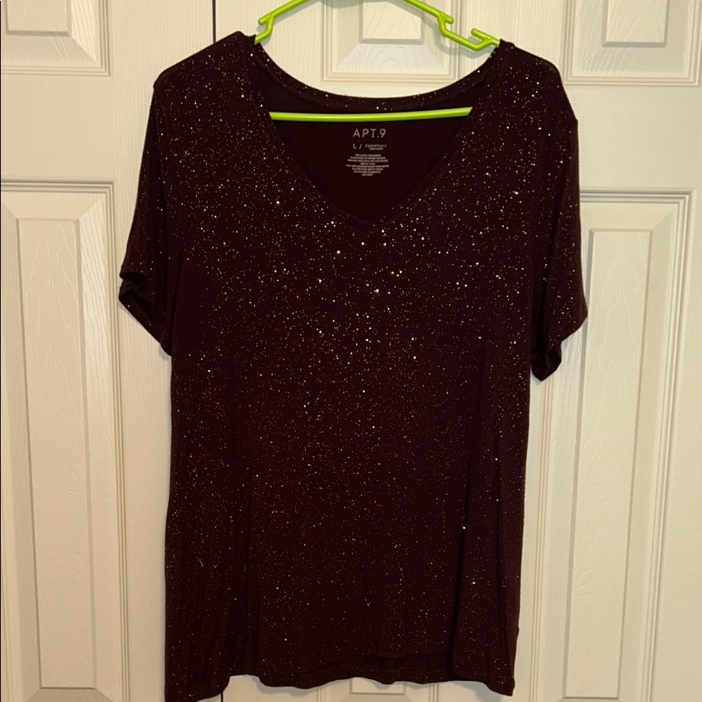Apt. 9 Women's Sparkling PurpleTop